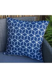Royalcraft Pair of Outdoor Garden Sofa Chair Furniture Scatter Cushions in Blue - thumbnail 2
