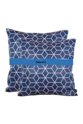 Royalcraft Pair of Outdoor Garden Sofa Chair Furniture Scatter Cushions in Blue - thumbnail 3
