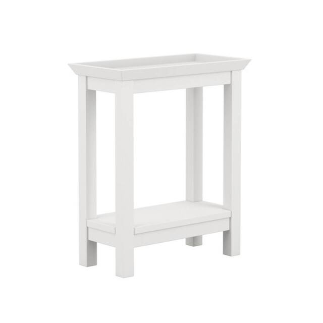 Lemon Pavilion Furniture Cote Indoor Side Table - Wood Variant - L25xW48xH59 cm in White - image 1