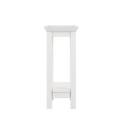 Lemon Pavilion Furniture Cote Indoor Side Table - Wood Variant - L25xW48xH59 cm in White - thumbnail 3