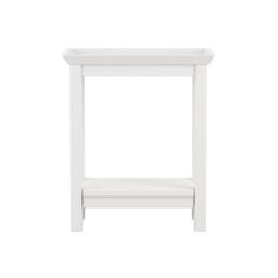Lemon Pavilion Furniture Cote Indoor Side Table - Wood Variant - L25xW48xH59 cm in White - thumbnail 2