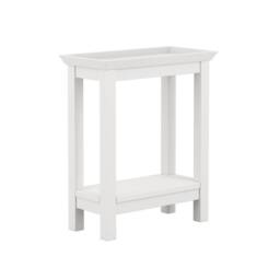 Lemon Pavilion Furniture Cote Indoor Side Table - Wood Variant - L25xW48xH59 cm in White - thumbnail 1