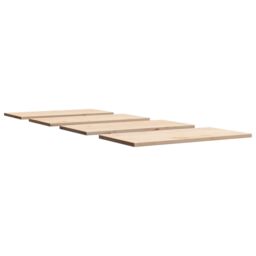 Berkfield Home Table Tops 4 pcs 100x50x2.5 cm Rectangular Solid Wood Pine in Brown - thumbnail 5