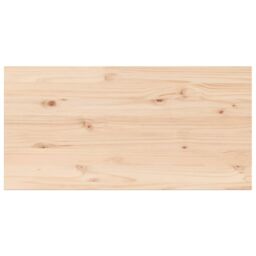 Berkfield Home Table Tops 4 pcs 100x50x2.5 cm Rectangular Solid Wood Pine in Brown - thumbnail 3