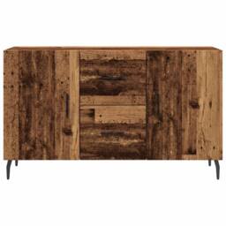 Berkfield Home Sideboard Old Wood 100x36x60 cm Engineered Wood in Brown - Size: 100 x 36 x 60 cm - thumbnail 4