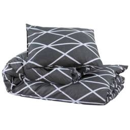 Berkfield Home Elegant Duvet Cover Set Grey 140x200 cm Cotton