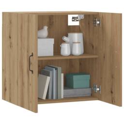 Berkfield Home Wall Cabinet Artisan Oak 60x31x60 cm Engineered Wood in Brown - Size: 60 x 31 x 60 cm - thumbnail 1