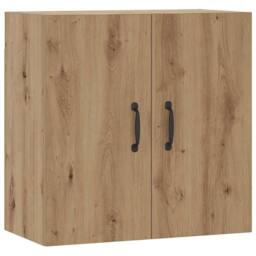 Berkfield Home Wall Cabinet Artisan Oak 60x31x60 cm Engineered Wood in Brown - Size: 60 x 31 x 60 cm - thumbnail 3