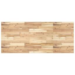 Berkfield Home Desk Top Untreated 120x60x2 cm Solid Wood Acacia in Brown - Size: 120 x 60 x 2 cm - thumbnail 2