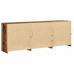 Berkfield Home Sideboard with LED Lights Old Wood 181, 5x37x67 cm Engineered Wood in Brown - Size: 5 x 37 x 67 cm - thumbnail 9