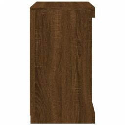 Berkfield Home Sideboard with LED Lights Brown Oak 41x37x67 cm - Size: 41 x 37 x 67 cm - thumbnail 7