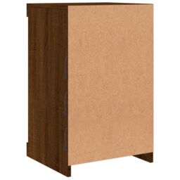 Berkfield Home Sideboard with LED Lights Brown Oak 41x37x67 cm - Size: 41 x 37 x 67 cm - thumbnail 8