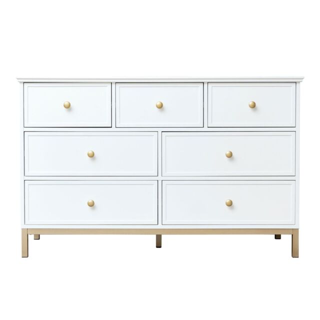 Melody Maison Large 7 Drawer Chest Of Drawers - Aisby White Range - image 1