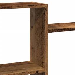 Berkfield Home Wall Shelf Old Wood 159x18x65 cm Engineered Wood in Brown - Size: 159 x 18 x 65 cm - thumbnail 7