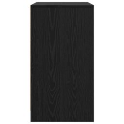 Berkfield Home Sideboard with Door Black oak 70 x 41 x 75 cm Engineered wood - thumbnail 7