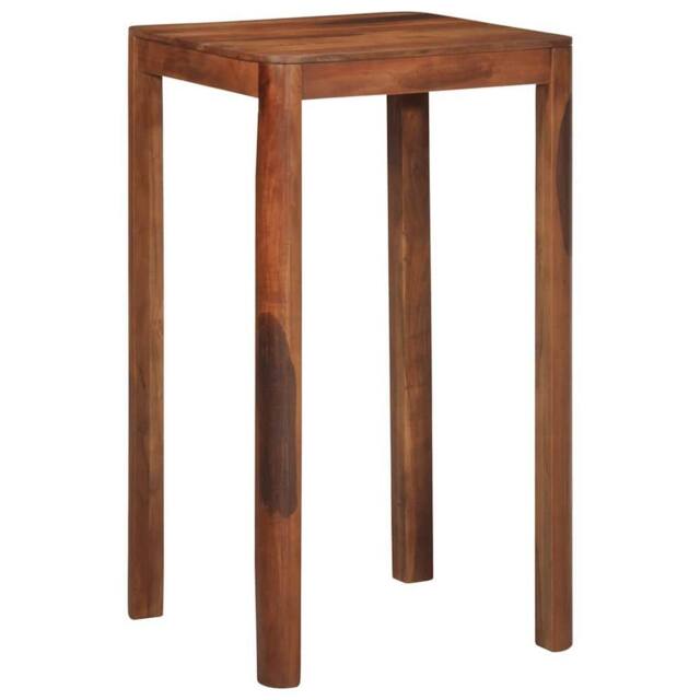 Berkfield Home Bar Table 60x60x107 cm Solid Wood Acacia in Brown - Size: 60 x 60 x 107 cm - image 1