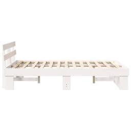 Berkfield Home Traditional with Headboard White 120 x 200 cm Pine wood - thumbnail 6