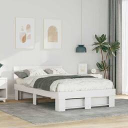 Berkfield Home Traditional with Headboard White 120 x 200 cm Pine wood - thumbnail 2