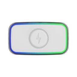 Menkind RED5 T289 Alarm Clock With FM Radio & Wireless Charging Capability in Grey - thumbnail 4