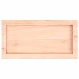 Berkfield Home Wall Shelf 60x30x(2-4) cm Untreated Solid Wood Oak in Light Oak - thumbnail 5