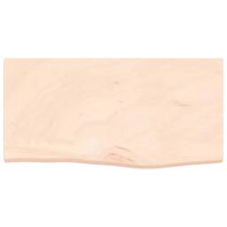 Berkfield Home Wall Shelf 60x30x(2-4) cm Untreated Solid Wood Oak in Light Oak - thumbnail 4