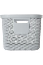 Keeeper Set of 2 Laundry Basket 30 Litre with Side Handles & Air-Permeable - White - thumbnail 4