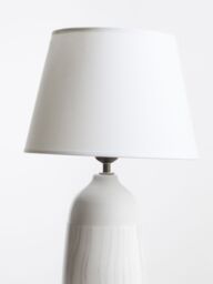 Orsina Elegant Ceramic Table Lamp, Contemporary Bed Table Lmap, Easily Maintained Lamp for Livingroom Table in White - thumbnail 4