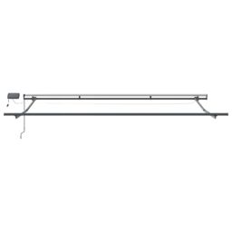 Berkfield Home Manual Retractable Awning with LED Yellow & Orange 400x300 cm - thumbnail 7