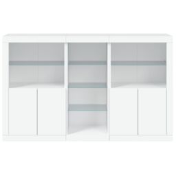 Berkfield Home Sideboard with LED Lights White 162x37x100 cm - Size: 162 x 37 x 100 cm - thumbnail 6