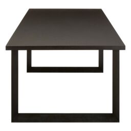 Orsina Dining Table in oak veneer, Modern Kitchen Table, Decorative Table, Luxe Lounge Table, Garden Table For Patio in Black - thumbnail 3