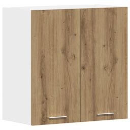 Berkfield Home Kitchen Wall Cabinet¬†Artisan Oak¬†60x31x60 cm Engineered Wood in Brown - Size: 60 x 31 x 60 cm - thumbnail 2