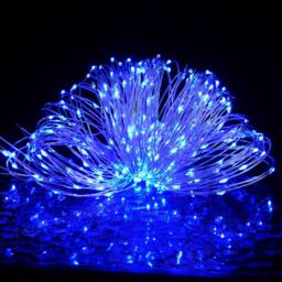 Berkfield Home LED Micro Fairy String Lights 40m 400 LED Blue 8 Function