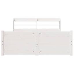 Berkfield Home Beautiful Bed Frame with Headboard without Mattress White 140x200 cm - thumbnail 6
