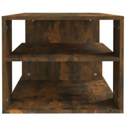 Berkfield Home Coffee Table Smoked Oak 100x50x40 cm Engineered Wood in Brown - Size: 100 x 50 x 40 cm - thumbnail 4