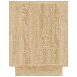 Berkfield Home TV Cabinet Sonoma Oak 102x35x45 cm Engineered Wood in Light Tan - Size: 102 x 35 x 45 cm - thumbnail 8