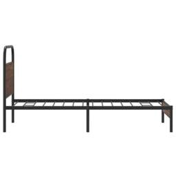 Berkfield Home Bed Frame without Mattress 90x190 cm Brown Oak Engineered Wood - thumbnail 6