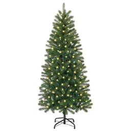 Berkfield Home Artificial Christmas Tree with 150 LEDs Green 150 cm PE & PVC - thumbnail 3