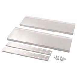 Berkfield Home 2-Tier Floating Wall Shelf Stainless Steel 100x30 cm in Grey - thumbnail 5