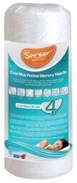 Sareer Furniture Limited Cool Blue Pocket Memory Mattress in White - Size: Small Double - thumbnail 5
