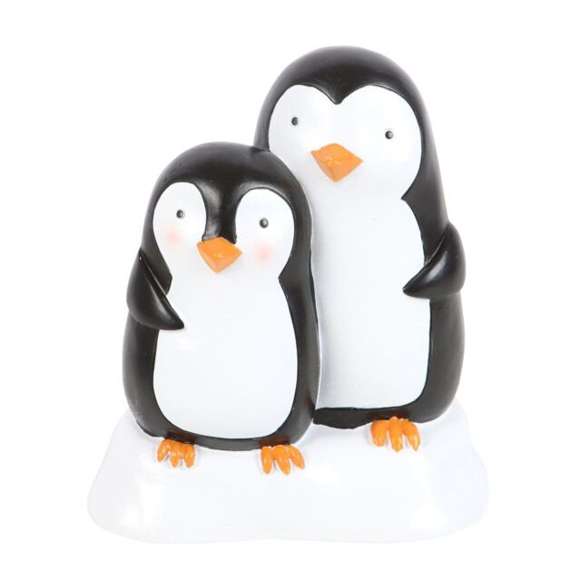 Something Different Snuggle Season Resin Penguin Ornament in Black - image 1