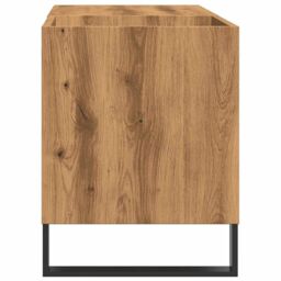 Berkfield Home Record Cabinet Artisan Oak 84.5x38x48 cm Engineered Wood in Brown - thumbnail 5