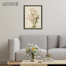 "Artery8 Frederick Sander Dendrobium Wardianum Orchid Flowers Framed Canvas Art - Size: W12"" x H16""" - thumbnail 3