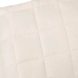 Berkfield Home Soft Weighted Blanket Light Cream 220x235 cm King 11 kg Fabric - thumbnail 4