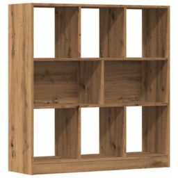 Berkfield Home Book Cabinet Artisan Oak 97.5x29.5x100 cm Engineered Wood in Brown - thumbnail 2