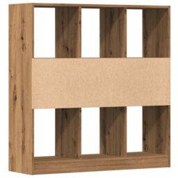 Berkfield Home Book Cabinet Artisan Oak 97.5x29.5x100 cm Engineered Wood in Brown - thumbnail 7