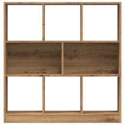 Berkfield Home Book Cabinet Artisan Oak 97.5x29.5x100 cm Engineered Wood in Brown - thumbnail 5