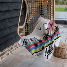 Benjamin Tate Design Malibu Blanket in Natural - Size: 120 cm x 150 cm - thumbnail 4