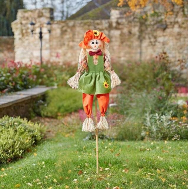 Marco Paul 120cm Scarecrow Garden Stake Decoration - Girl