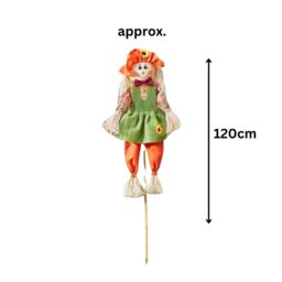 Marco Paul 120cm Scarecrow Garden Stake Decoration - Girl - thumbnail 2