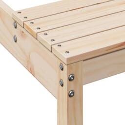 Berkfield Home Picnic Table 160x134x75 cm Solid Wood Pine in Light Brown - Size: 160 x 134 x 75 cm - thumbnail 7